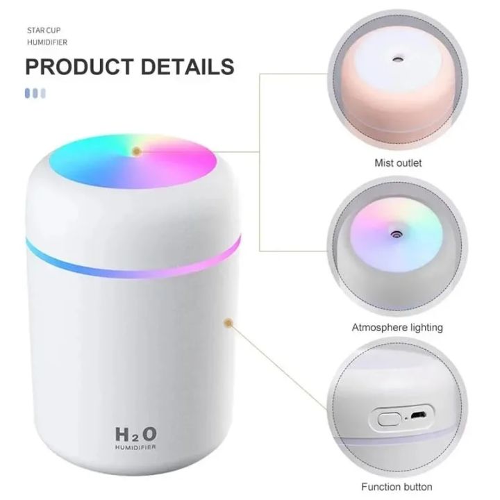 300ml%20Air%20Humidifier%20Portable%20Ultrasonic%20Colorful%20Light%20H2O%20Aroma%20Diffuser%20Cool%20Mist%20For%20Car%20Bedroom%20Home%20Purifier%20Humificador%20-%20Image%205