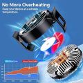 GT30 Phone Cooler for Gaming, Universal Phone Cooling Fan with Two Cooling Modes, Mobile Phone Radiator Case for iPhone Android Smartphones from 4.5 to 7in, Cell Phone Cooler for Live Streaming. 