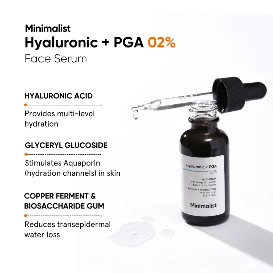 Minimalist 2% Hyaluronic Acid Serum for Face for Intense Hydration, Glow &  Lesser Fine Lines |