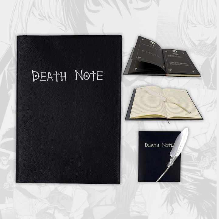 Death%20Note%20Anime%20Notebook%20With%20Free%20Themed%20Feather%20Pen%20Kira%20Light%20Yagami%20L%20Ryuk%20Rem%20Misa%20Amane%20For%20Use%20Collection%20Gift%20Cosplay%20Accesory%20-%20Image%203