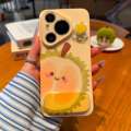 Couple Rotating Durian Guava Stand Compatible with Apple 16 Pro Phone Case iPhone 14 Max Xiaomi 15 Huawei Mate 70 Pura 80 K60 Honor 200 Reno 12 iQOO 13 Find X7. 