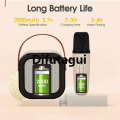 Difutagui A microphone includes a compatible bluetooth light LEDRGB with cara Fashion portable K12 mini OK microphone and speaker, speaker microphone (. 
