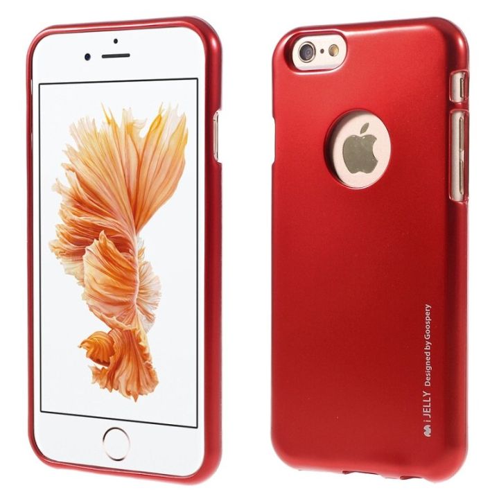 Iphone6+ 6s+ i jelly metal tpu soft shell red colour | Daraz.com.np