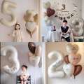 Childrens Number Balloons Girl Boy Decoration Scene Setup Party Ceremony First Birthday Atmosphere Photo Props. 