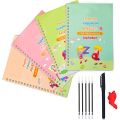 4 PCS Sank Magic Practice Copybook English for Kids Reusable Magical Copybook Kids Tracing Book for Handwriting. 