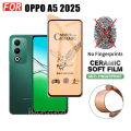3 IN 1 OPPO A5 Ceramic Tempered Glass for OPPO A5X A3X A5 Pro A3 Pro Camera Lens Glass Screen Protector and Back Film. 