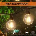 FORIDE G40 Solar Powered Led Lights 18Ft Outdoor Patio Globe String Lights Bistro Yard Decoration 1.5W 10 Bulbs. 