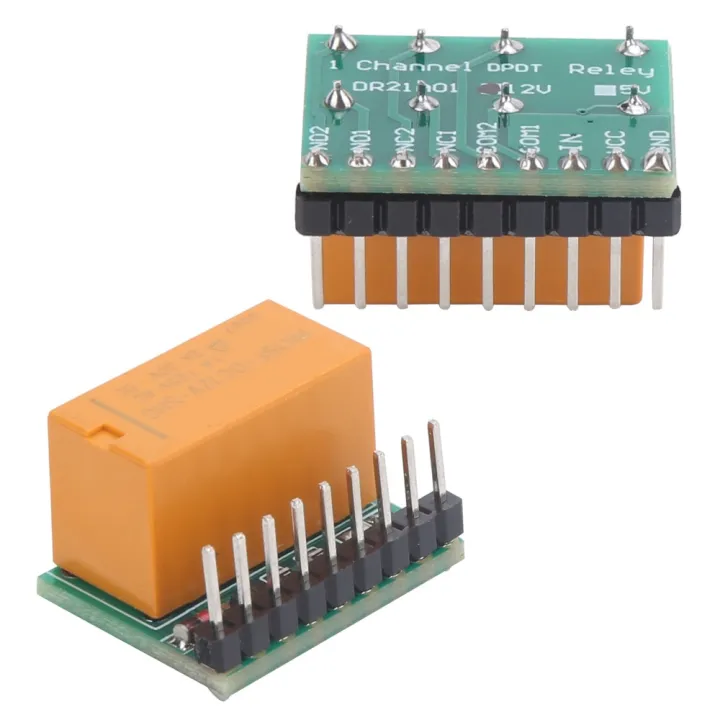 Switching Component DR21A01 Double‑Pole Double‑Throw Relay Module DC 5V ...