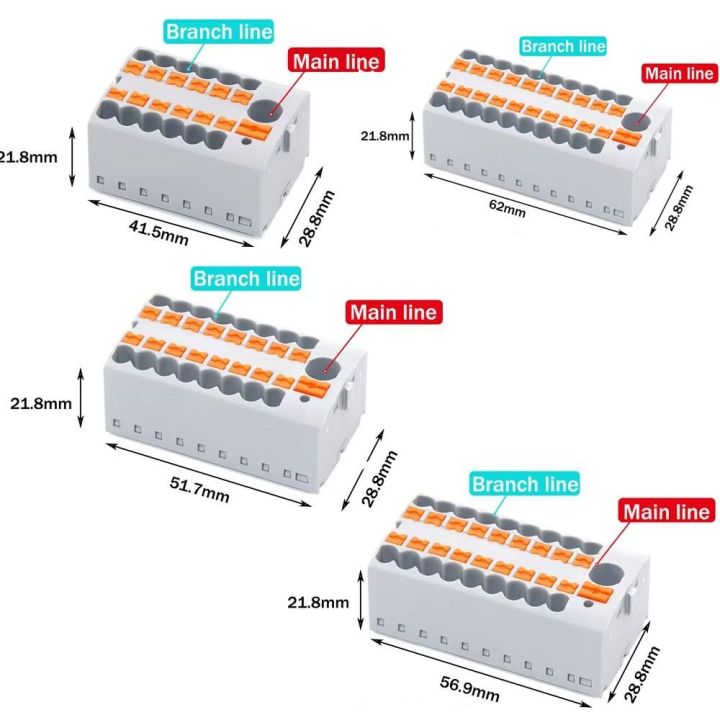 High%20Quality%20PTFIX%202.5mm%20Push-in%20Terminal%20Block%20Connector%202/3/4/5/6/7/8/9/10P%20Connection%20with%20Fixing%20Hole%20Wire%20Merging%20And%20Branching%20Device%20One%20In%20Multiple%20Out%20Distribution%20Block%20Mount%20On%20Din%20Rail%20-%20Image%203