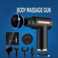 Muscle White Massage Gun Deep Tissue Massager Physiotherapy Gun, 6 Gear Level Variable Frequency Vibrations. 