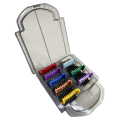 Stainless Steel Metal Combs Set 8-Colors for Professional Animal Clipper Guide Attachment for Pet Dog Cat Horse. 