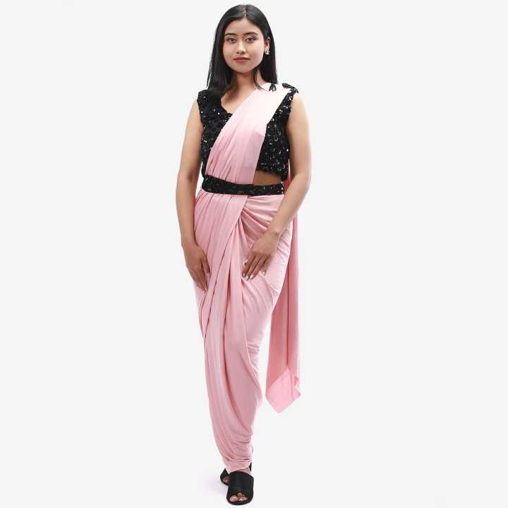 Pink%20Color%20Silk%20Embroidered%20Fix%20Saree%20With%20Black%20Blouse%20Set%20For%20Women%20-%20Image%207
