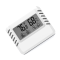 Ultra-Thin Thermometer Hygrometer Mini Thermometer Hygrometer with Bracket White. 