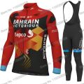 2023 Bahrain Victorious Cycling Clothing Winter Cycling Jersey Men's Set Autumn Road Bike Shirt Suit MTB. 