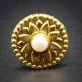 Pure Gold Ring White Stone With Panchadhatu Handle For Women. 