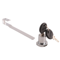 Display Case Lock Sliding Glass Door Ratchet Lock Security Glass Cabinet Lock with 2 Keys. 