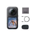 Insta360 X6 Standard bundle Midnight Black - 8K 360 Camera with 1/1.1'' Sensors | Action Camera, Dual Custom Square 1/1.1" Sensors, Triple AI Chip, Replaceable Lens 2.0, 140 Minutes 8K Video, Arctic White. 