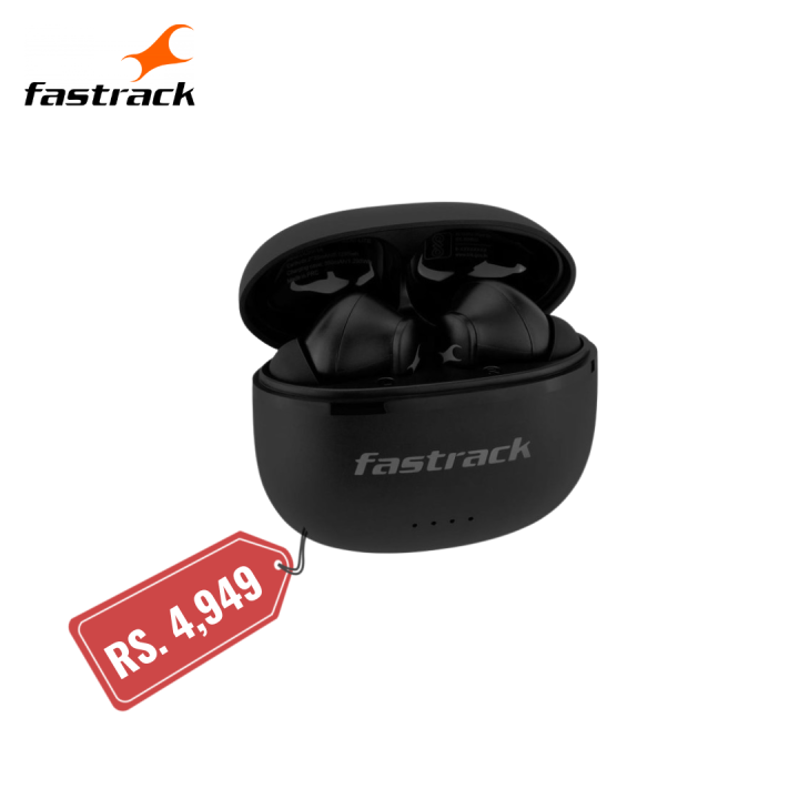Fastrack FPods FX100 40Hrs Playtime Truly Wireless Black Ear Buds ...