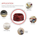 ARELENE 2X 2Pin Wire 100M 22AWG 12V/24V Extension Cord Red and Black 2-Wire Stranded Tinned Copper LED Light Bar Power Cord. 