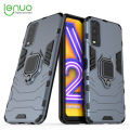 Lenuo Phone Case for vivo Y20 / Y20i / Y20s Silicone PC Metal Ring Holder Cover. 