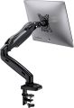 Gas Spring Single Arm Desk Monitor Stand With Vesa Mount For 17 To 27 Inch Screen. 
