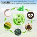 DISICHEN Luxury 1 Roll 30Pcs Biodegradable Bags Portable Camping Festival Toilet Home Clean Composting Plastic Trash Bag Green 45x55cm. 