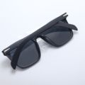 DV Matt Black Square Sunglasses For Men. 