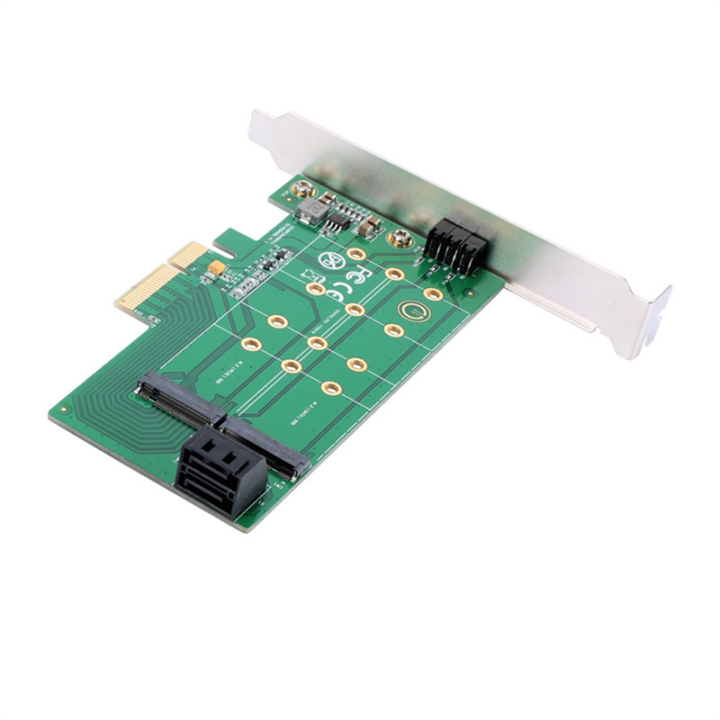 PCIe%20x%204%20to%20NGFF(PCIe)NVMe%20SSD%20and%20SATA%20to%202%20x%20NGFF(SATA)Adapter%20Card%20-%20Image%206
