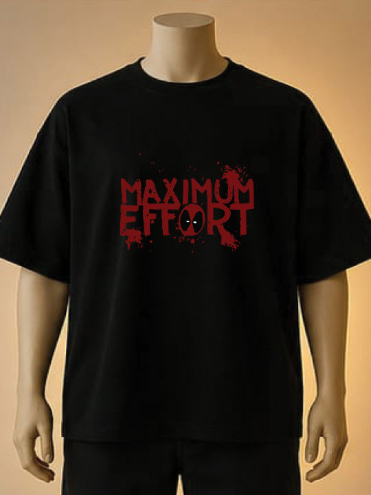 Maximum%20Effort%20Deadpool%20Printed%20%20T-Shirt_White,%20Black,%20Cream%20-%20Image%203