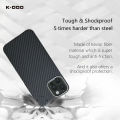 KzDoo Kevlar Case for iPhone 15 Pro Max Real Carbon Fiber Cover By Panchakumari mobile Hub. 