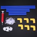 Indoor Mini Folding Football Soccer Ball Goal Post Net Set+Pump Kids Sport Outdoor Home Game Toy Child Birthday Gift Plastic. 