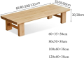Pirka Wooden Low Table for Pooja and Dining Multipurpose Leisure Table Solid And Strong in Brown. 