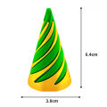 Aomeidaju Anxiety Relief Spiral Toy 3d Printed Spiral Cone Pyramid Fidget Toy Set for Stress Relief Educational Mini Figurine for Kids Adults. 