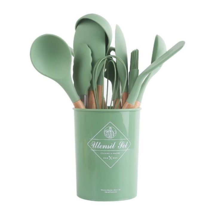 12%20Piece%20Silicone%20Spatula%20Set%20with%20Wooden%20Handle%20including%20Holder%20-%20Image%207