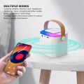 Mini Karaoke Bluetooth Speaker with Wireless Microphone, RGB Light, 6W Karaoke Speaker Supports Memory Card Playback, Covers Wide Range for Party. 