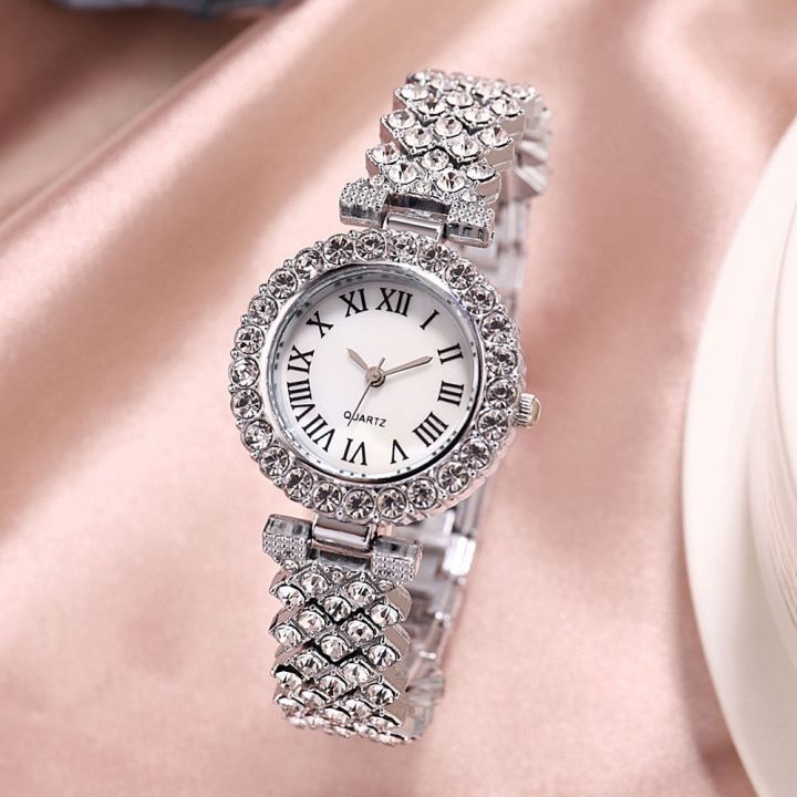 Creative%20Luxury%20Quartz%20Watch%20Set%20/%20Girls%20Fashion%20Premium%20Alloy%20Watchband%20Crystal%20Bracelet%20Watchs%20-%20Image%205