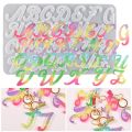 Epoxy Resin Keychain Making Set Drop Glue Ornament Molds Silicone Molds Kit 26 Letters Alphabet Molds Casting Molds. 