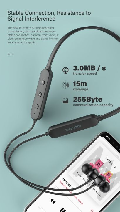DACOM%20L03X%20Bluetooth%20Earphone%20Neckband%20Sports%20Wireless%20Headphone%20Mini%20Headset,%20Lightweight,%206%20Hours%20Playback%20-%20Image%206