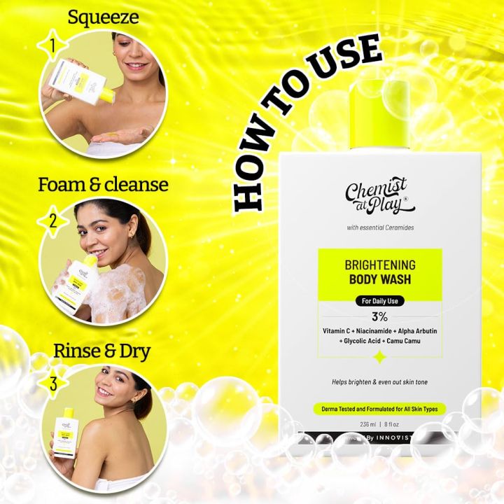 Chemist%20at%20Play%20Brightening%20Body%20Wash%20236ml%20%7C%20Glowing%20Skin%20Vitamin%20C%20Bodywash%20%7C%20Helps%20to%20Reduce%20Fades%20Dark%20Spots,%20Evens%20out%20Skin%20Tone%20%7C%20Alpha%20Arbutin%20%7C%2030X%20Vitamin%20C%20with%20Camu%20Camu%20%7C%20For%20Women%20&%20Men%20%7C%20236ml%20-%20Image%204