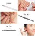 7 In 1 Manicure Kit, pedicure tools for feet, Nail Clipper, Manicure Pedicure kit for women and Men Grooming Kit, Acne Needle, Nail Filer Kit Professional Manicure Pedicure Set With Case. 