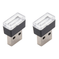 FORIDE 2X Mini Portable Mini USB LED Car Light Car Interior USB Atmosphere Light Plug and Play Decorative Light Emergency. 
