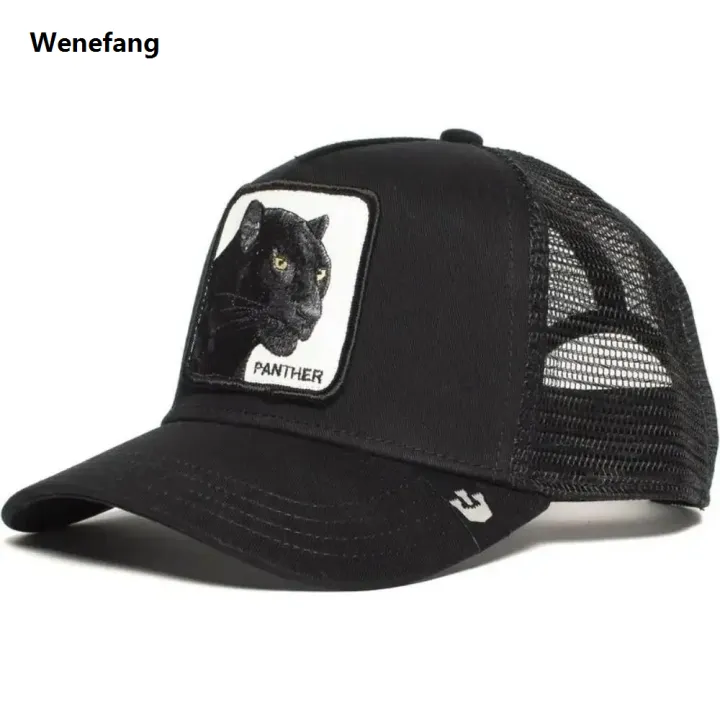 Wenefang%20American%20Style%20Summer%20Animal%20Baseball%20Cap%20For%20Women%20Men%20Sun%20Protection%20New%20style%20Mesh%20Embroidery%20Truck%20Driver%20Black%20Panther%20Wolf%20Hat%20-%20Image%206