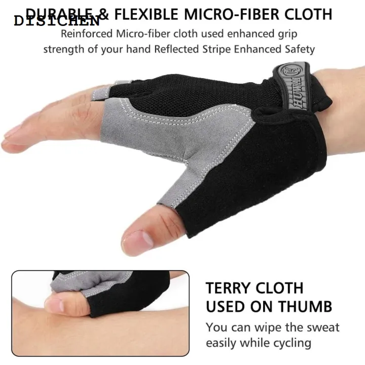 DISICHEN%20Profesional%201Pair%20Cycling%20Gloves%20for%20Men%20Women,%20Anti%20Slip%20Shock%20Absorbing%20Biking%20Gloves%20Half%20Finger%20Gel%20Pad%20Breathable%20Bike%20Bicycle%20Gloves%20-%20Image%205