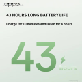 Anrushide New OPPO Enco Air4 Earphones Wireless Bluetooth 5.4 ANC Noise Cancelling 【2025 Version】 Sports Game Headphones HiFi Stereo HD Mic Call Headset. 