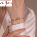 Pure Real  Saudi Gold Pawnable Legit Women's Elegant Tulip Bracelet High Jewelry. 