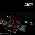 Jet Guitars JT 350 BK R SH Black Telecaster Roasted Maple Locking Tuners w/ Gigbag. 