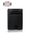 Leather Card Holder Slim Wallet   Blocking Wallet Id Card Holder. 