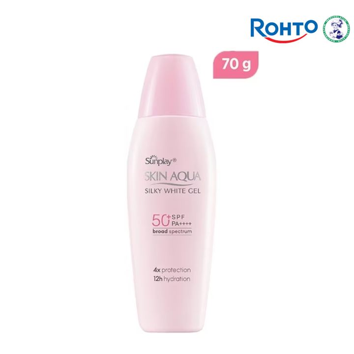 Rohto%20Mentholatum%20Sunplay%20Skin%20Aqua%20Silky%20Sunscreen%20Gel%20For%20Normal%20to%20Dry%20Skin%20with%20SPF%2050%20PA++++%2070g%20-%20Image%203
