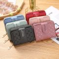 Short Wallet For Women 2022 Fashion Simple New Large Capacity Versatile Heart Color Clutch Zipper Buckle Coin Purse Female Bag. 