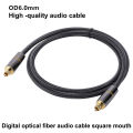 Digital Optical Audio Cable Square Port SPDIF Cable 5.1 Channel Amplifier Sound Connection Cable Optical Cable. 